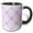 Black/White, variant on 3drose, Purple and Image of Glitter Diamond Plaid Pattern, 15oz Mug