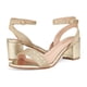 thumbnail image 2 of Sandalias de Tiras con Tobillo Abierto para Mujer DREAM PAIRS, Talla 8.5W, Dorado, 2 of 7