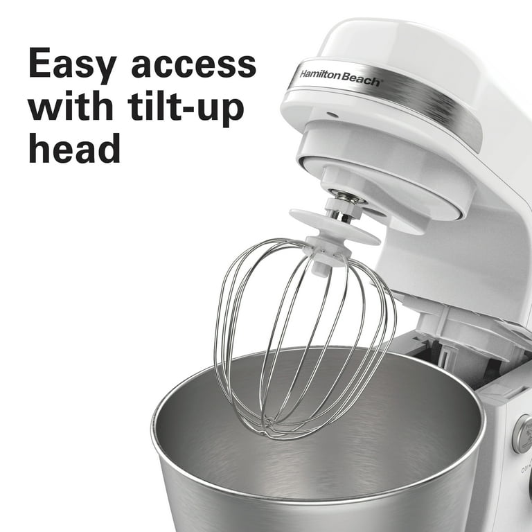 Hamilton Beach Electric Stand Mixer, 4 Quart Stainless Bowl