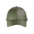 thumbnail image 2 of NYfashion101 Unisex Adjustable PU Leather Precurved Bill Baseball Cap Hat - CC Olive, 2 of 4