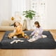 thumbnail image 4 of Yeshouse Sillón puf grande convertible en cama con relleno, 2 en 1, para adultos con funda de pana lavable, sofá cama para sala de estar y dormitorio, 4 of 8