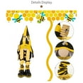 thumbnail image 4 of ​Expandable Bumblebee Gnome Decor - 15" to 21" Foldable Yellow Christmas Decoration with Storage Bag, Indoor/Outdoor Holiday​​ Yellow, 4 of 6