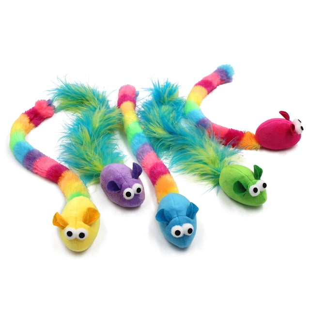 Pack de 5 plumas de hierba gatera interactivas para gatos Jumpaws