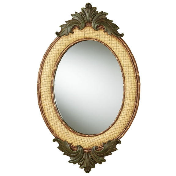 Bamboo Exotics Oval Wall Mirror Natural