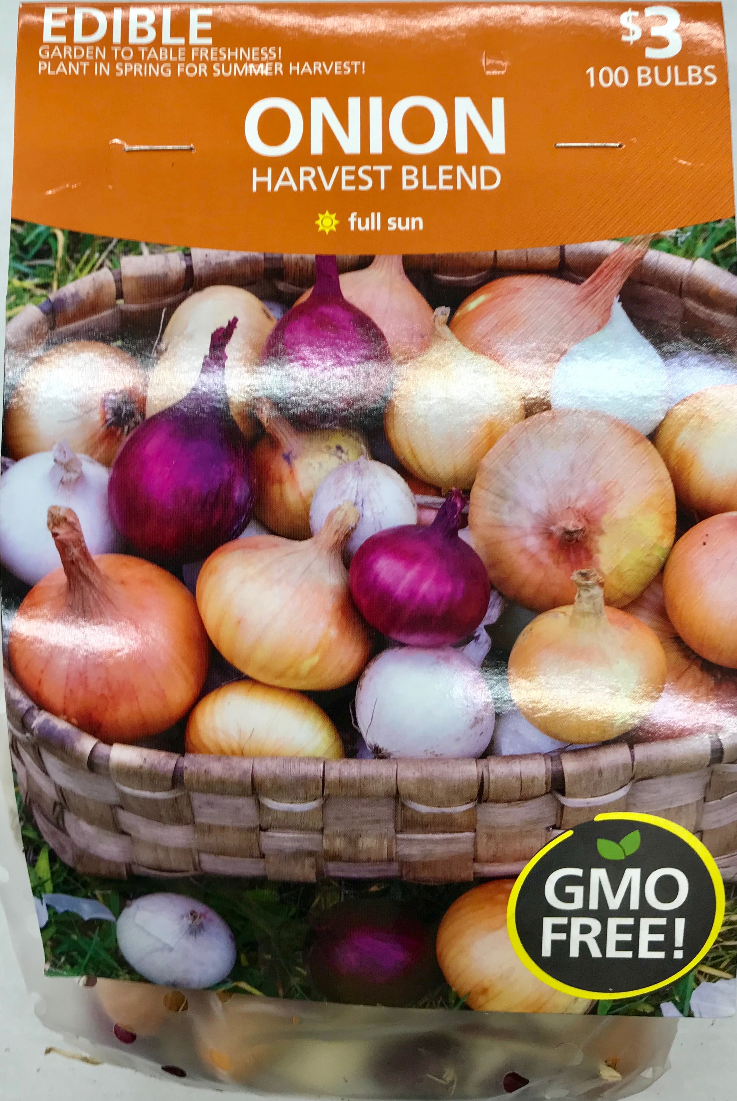 Onion Sets Harvest Blend, 100Pack