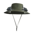thumbnail image 6 of Darzheoy Outdoor Wide Brim Sun Hat with Solar Fan, Solar & USB Charging, Outdoor Fishing Hat, Hat with 2 Fan, Solar Fan Hat, 3 Speed Adjustable, 6 of 7