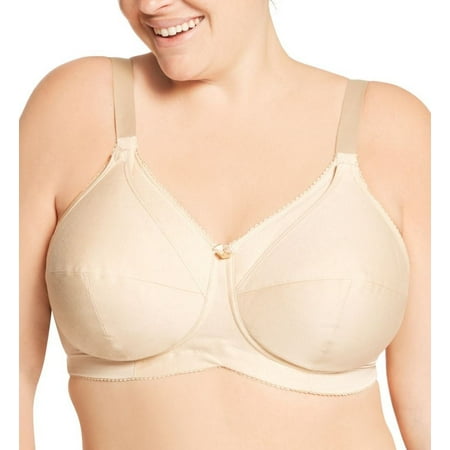 Women s Elila 1613 Cotton Cup Wireless Soft Cup Nursing Bra (Nude 38F)