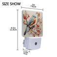 thumbnail image 4 of Bird on Flowers Trees Night Light LED Dusk to Dawn Auto Sensor Night Lamp Plug-in Nightlight for Bedroom Hallway Kitchen 2 PCs, 4 of 7