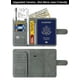 thumbnail image 2 of Funda de piel con cierre de pasaporte y bloqueo RFID para viajes esenciales, 2 of 9