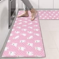 thumbnail image 2 of Kitchen Rugs Sets Of 2,Pink Cute French Bulldogs Anti Fatigue Kitchen Mat Rugs Non Slip Washable,Decorative Kitchen Floor Mats for Kitchen,Sink,Laundry,17"X47", 2 of 5