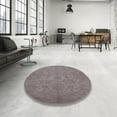 thumbnail image 4 of Ahgly Company Machine Washable Indoor Rectangle Industrial Modern Mauve Taupe Purple Area Rugs, 7' x 9', 4 of 7