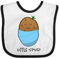 thumbnail image 3 of Inktastic Little Spud Blue Boys or Girls Baby Bib, 3 of 4
