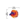 thumbnail image 2 of WIRESTER Car Air Freshener Fragrance Vent Clip Interior Decoration for Cars with Lemon Scented Pad - Orange & Purple Betta Siamese Fighting Fish, 2 of 7