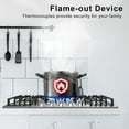 thumbnail image 3 of KOXKING 36 inch gas cooktop, Built-in Gas Stove Top with 5, Five Burner Propane Cooktop with Thermocouple Protection, Stainless Steel, 3 of 7