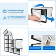 thumbnail image 3 of Dextrus 12PCS Shoe Box Stackable Closet Storage Container Hard Plastic Sneaker Organizer Big White Large High Heels, 3 of 6