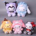 thumbnail image 3 of Muñeco de peluche de gato Coco Sanrio Kuromi, muñeco con melodía de perro Yugui para enviar a niñas, regalos del Día de San Valentín para niños, figuras de juguete de peluche, 3 of 4