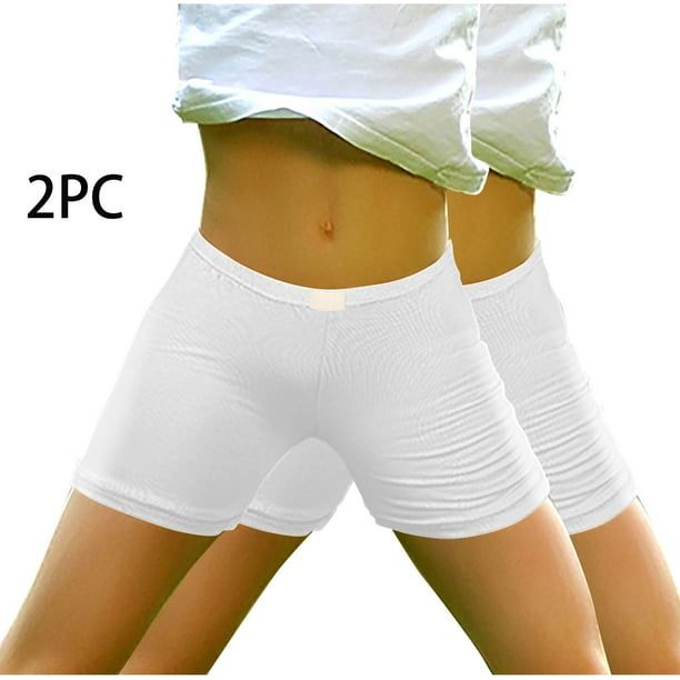 Odeerbi 3-14 Años Niñas 2 Pcs Pantalones Cortos de Bicicleta de Algodón Seguridad de Bajo Vestido Pantalones Cortos de Deslizamiento Pantalones Cortos de Danza de Encaje de Yoga Corta
