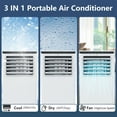 thumbnail image 5 of MemoryField 8000 BTU Portable Air Conditioner, 3 In 1 AC Unit Cooling Up to 350 Sq.Ft, Small Air Cooler, Dehumidifier and Fan, White, 5 of 7