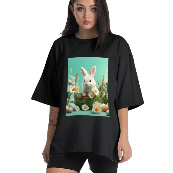 Plus Size Shirt for Women Black Tops for Women Short Sleeves Shirt for Women Easter T Shirt Crewneck Shirt for Women XS
