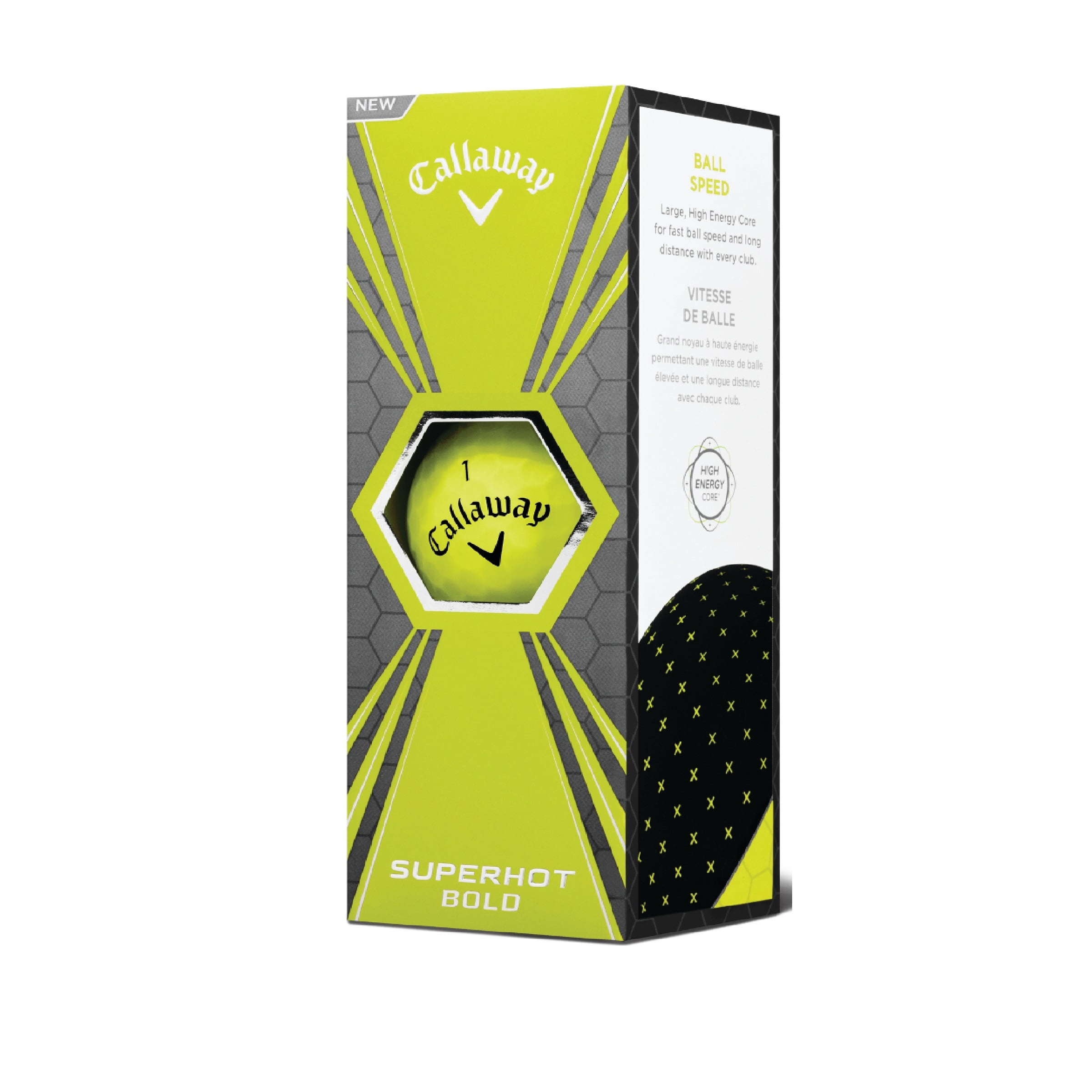 Callaway Superhot Golf Balls, Matte Yellow, 15 Pack