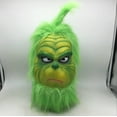 thumbnail image 1 of Disfraz de Navidad Geek Geek Steal Disfraz de Grinch de pelo verde Máscara de Grinch de pelo verde, 1 of 6