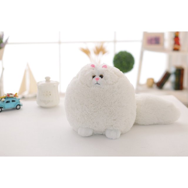 Juguetes de peluche para gatos, juguetes de peluche para niños, regalos de cumpleaños, gato de peluche blanco gordo (blanco, 20 pulgadas) WD.WDQZL Hogar