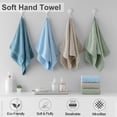 thumbnail image 3 of Jessy Home 12 Pack Turquoise Hand Towel Set 16"x31" Soft Highly Absorbent Quick Dry Bathroom Bath Hand Towels Microfiber Plush Towels, 3 of 7
