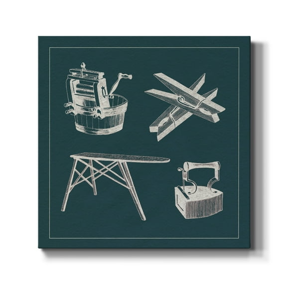 Wexford Home Laundry Tips IV-Premium Gallery Wrapped Canvas, 10" x 10" - Ready to Hang