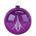 thumbnail image 3 of Purple Glass Hot Rod Pinstripe Christmas Tree Ornament, 3 of 4