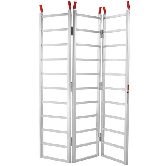 VEVOR Tri-Fold Aluminum Loading Ramp 1500 lbs 77" x 54" for Tractors ATVs UTVs,
