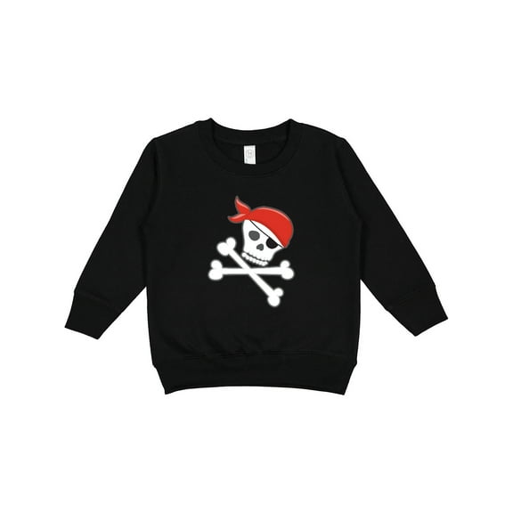 Inktastic Pirate Skull and Crossbones Toddler Sweatshirt