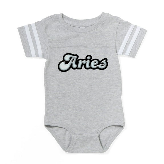 CafePress - Gem Zodiac Aries Diamond - Cute Infant Baby Football Bodysuit