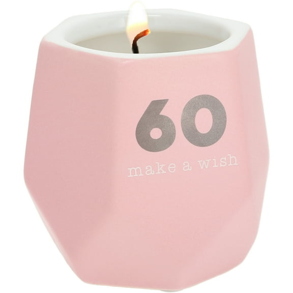 Pavilion Happy Confetti to You Candle - 60 th Birthday Candle 100 % Soy 8oz. Tranquility Scented Candle - 60th