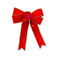 thumbnail image 2 of Nilvkv Large LED Christmas Wreath Bows LED Christmas Wreath Bows Red Velvet Bows with LED Lights Christmas Tree Decoration Bows, Christmas Gifts, 2 of 6