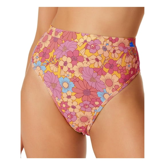 Jessica Simpson Womens Floral High-Waist Swim Bottom Separates