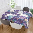 thumbnail image 5 of 54x54 Inch Tablecloth Polyester Square Tablecloth for Home Kitchen Dinner Decor Unicorns and Pegasi Pattern, 5 of 9