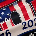 thumbnail image 5 of Manfei Usa Flag 250 Print Blackout Curtains Set of 2 (52x84 Each),Bow Flower Curtain,Red White Navy, 5 of 7