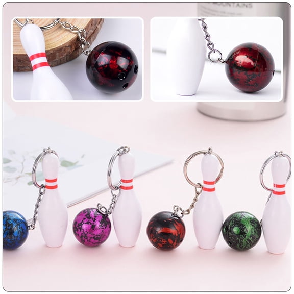 LOLIPPYY 4Pcs Assorted Color Decorative Bowl Keys Keychains with Excellent Craft and Fashion Look