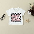 thumbnail image 4 of ZEHJUHAN Baby Girls' Casual 2-Piece Set Short Sleeve Letter Print Tee & Elastic Drawstring Waist Pocket Shorts Pink，0-3M, 4 of 12