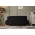 thumbnail image 4 of Kingway Furniture Lilian Faux Leather Livingroom Sofa in BlackGray, 4 of 7