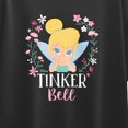 thumbnail image 3 of Tinker Bell - Pink Flowers - Youth Girls Boxy T-Shirt, 3 of 5