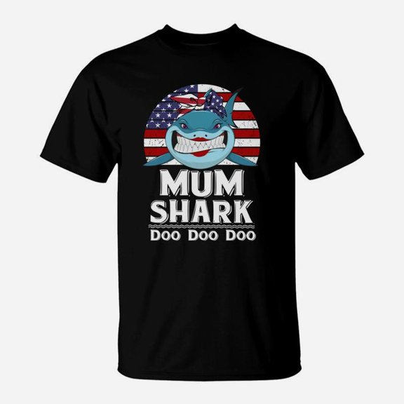 American Mum Shark Mother TShirt