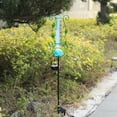thumbnail image 6 of Outdoor Hummingbird & Leaf Solar Rain Gauge,Crackle Glass LED Ball, Metal Garden Stake for Patio, Lawn & Outdoor Decor, 6 of 8