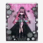 Monster High Howliday Draculaura Doll, Collectible Winter Edition, Pink & Black Gown