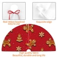 thumbnail image 4 of Sikiie Gingerbread Man 30-48 inches {designName} Print Christmas Tree Skirt Snowman Xmas Tree Skirt with Edge Christmas Decorations for Holiday Party-36", 4 of 7