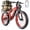 Red, variant on EOEOTWO 26"x4.0 Fat Tire Electric Bike for Adults, 1500W Motor 48V 17.5Ah Battery, Full Suspension Mountain Ebike, 34 MPH Fast E-Bike 60 miles Pedal Assist, UL 2849 Certified