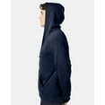 thumbnail image 2 of Unisex Eco-Cozy Fleece Zip Hooded Sweatshirt - MIDNIGHT NAVY - 2XL, 2 of 5