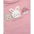 thumbnail image 4 of Duck Duck Goose Newborn Baby Girl's Layette Outfit Set - 4 Piece Baby Girls Cotton Clothing Set (0-9M), 4 of 7