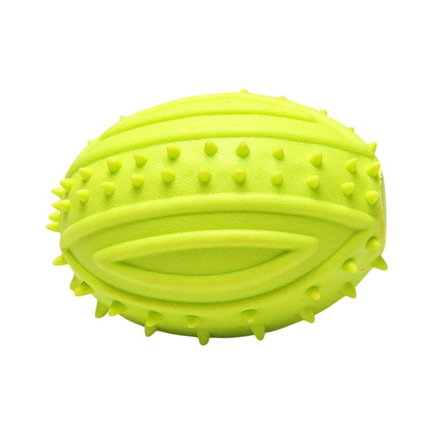 Hot Sale!Pet Supplies Puppy Dog chewable Teething Rubber Toy Ball Rugby Toy