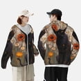 thumbnail image 4 of Balery Black Cat in Wildflowers Sudadera ligera de manga larga con capucha y protección solar UPF 50+ para hombre y mujer, ideal para pesca y running-XX-Large, 4 of 7